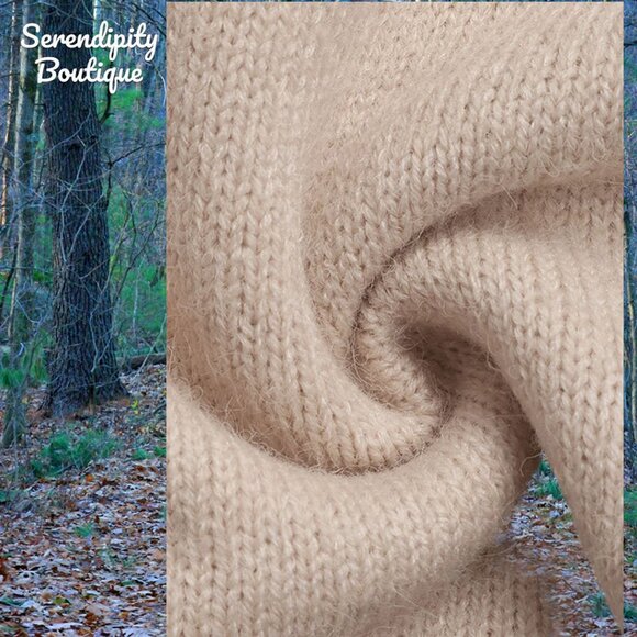 Boho Done Preppy Style Oversized Drop Shoulder Lace Accent Long Sleeve Sweater. - Picture 7 of 9